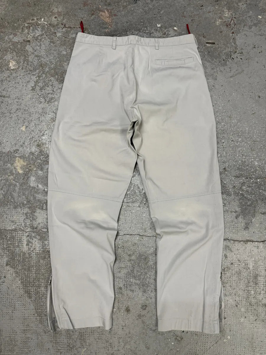 2000s Prada Grey Tactical Sport Linea Rossa Pants (S/M) 2
