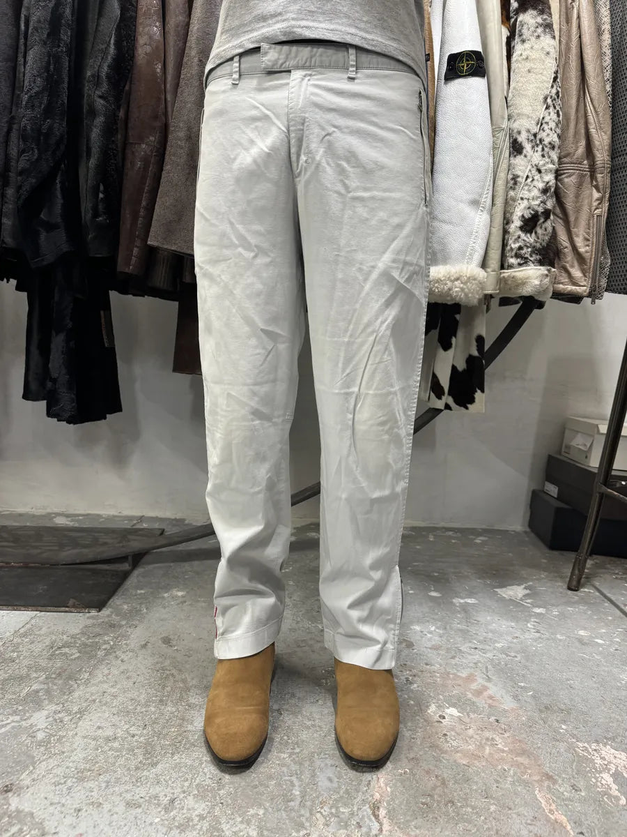 2000s Prada Grey Tactical Sport Linea Rossa Pants (S/M) 4