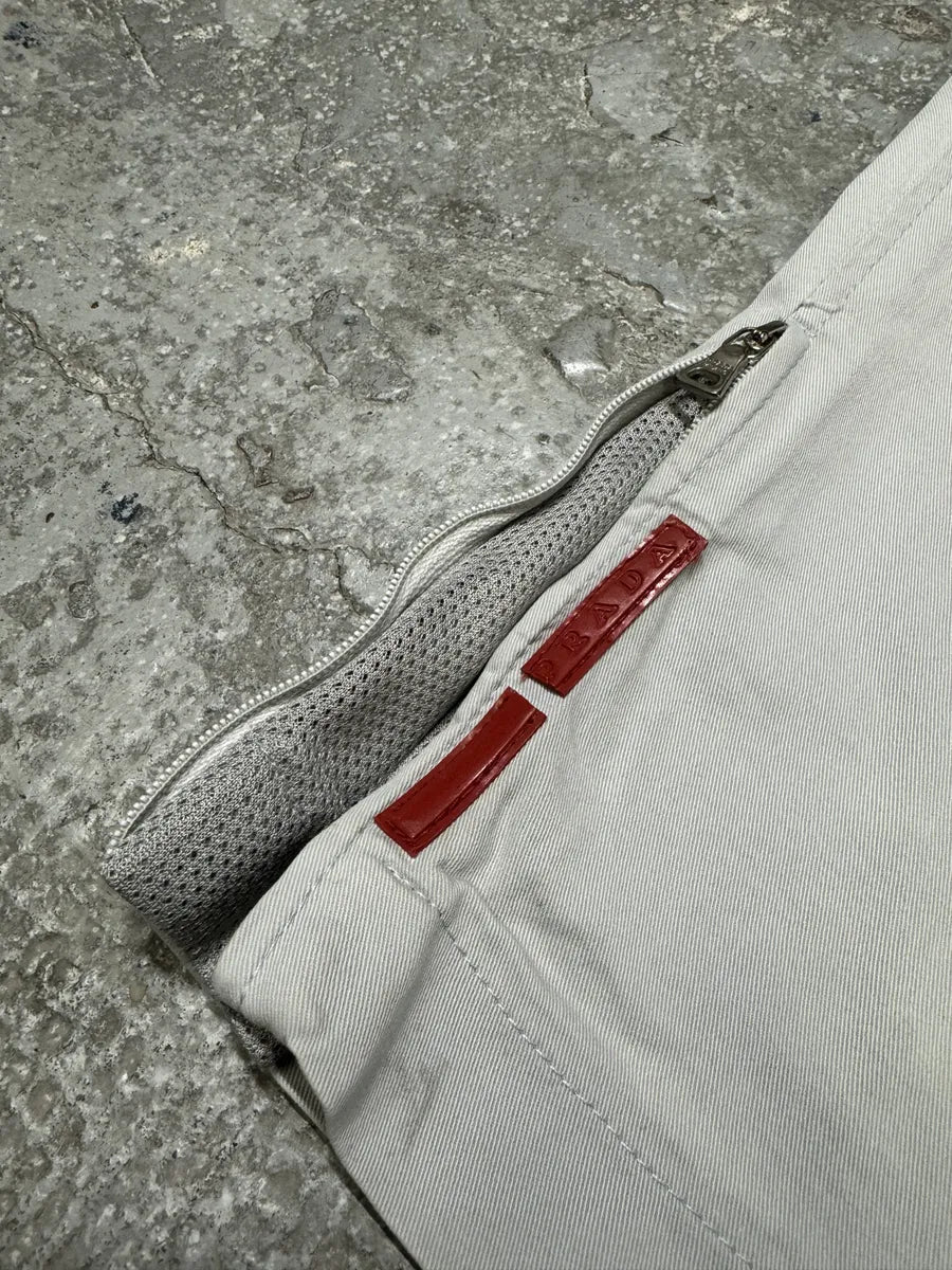 2000s Prada Grey Tactical Sport Linea Rossa Pants (S/M) 6