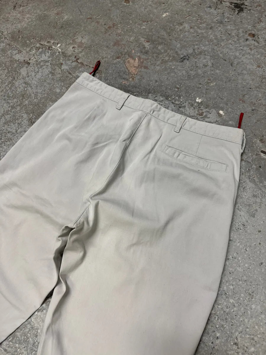 2000s Prada Grey Tactical Sport Linea Rossa Pants (S/M) 8