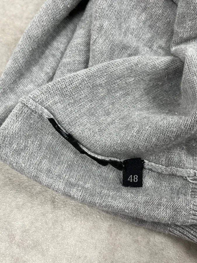 SS2007 Prada Grey V-Neck Contrast Trim Sweater MocUhpU 8