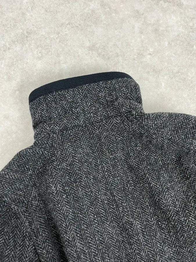 2000s Prada Grey Wool Hybrid Jacket GzHDCAE 5