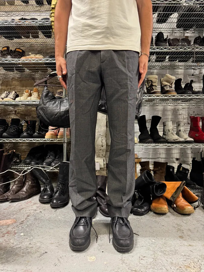 2000s Prada Grey Wool Pure Tailored Pants (L) ezRUbuQ 0