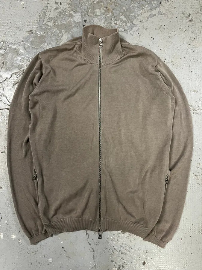 2000s Prada Grey Zip-up Sweater laAuPGv 0