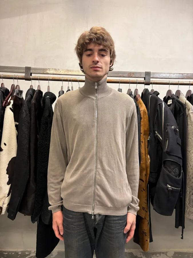 2000s Prada Grey Zip-up Sweater laAuPGv 1
