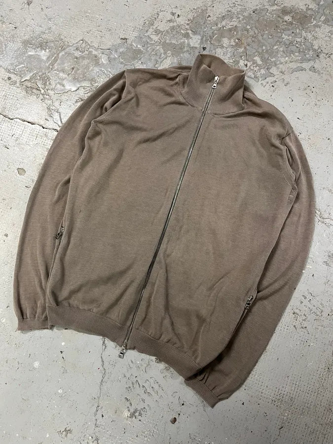 2000s Prada Grey Zip-up Sweater laAuPGv 3