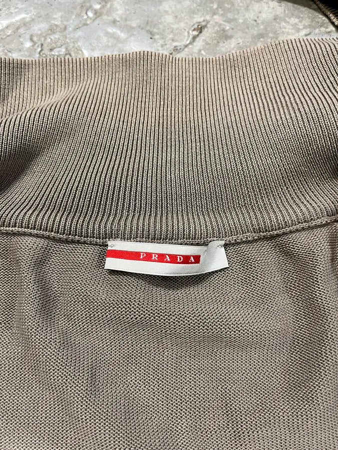 2000s Prada Grey Zip-up Sweater laAuPGv 7
