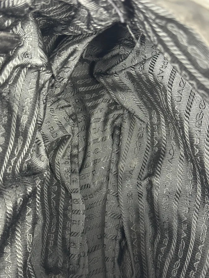 2000s Prada Hybrid Black Leather & Nylon Messenger Shoulder Bag vlAfoaA 7