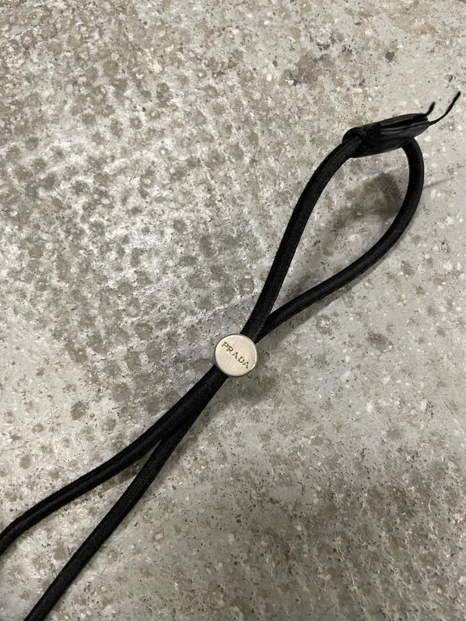 AW1999 Prada Hybrid Black Leather Nylon Shoulder Bag (OS) ywjKBqM 7