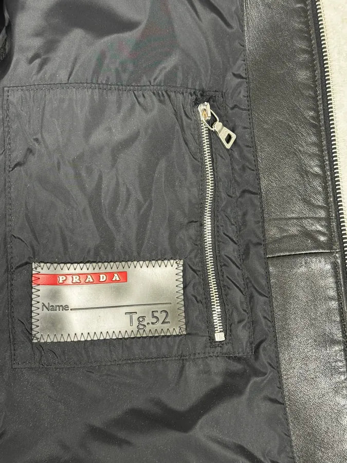 AW2009 Prada Hybrid Leather Premium Jacket QcgaDdl 9