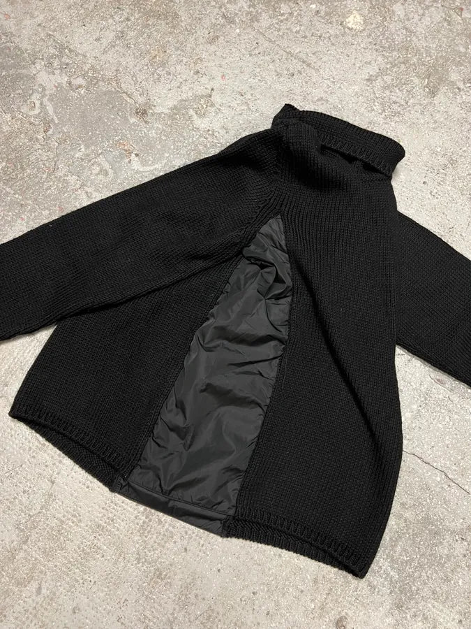 2000s Prada Hybrid Nylon Black Turtleneck (S) 5