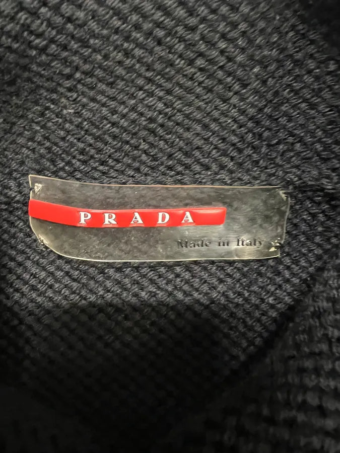2000s Prada Hybrid Nylon Black Turtleneck (S) 6