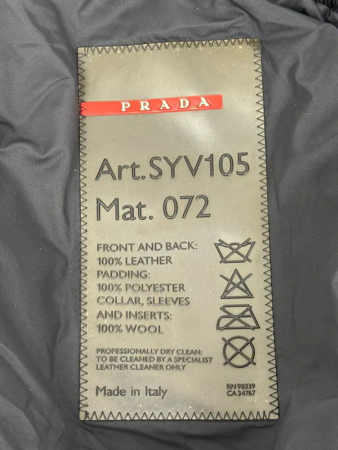 2000s Prada Hybrid Premium Biker Leather Jacket tPuZiXS 11