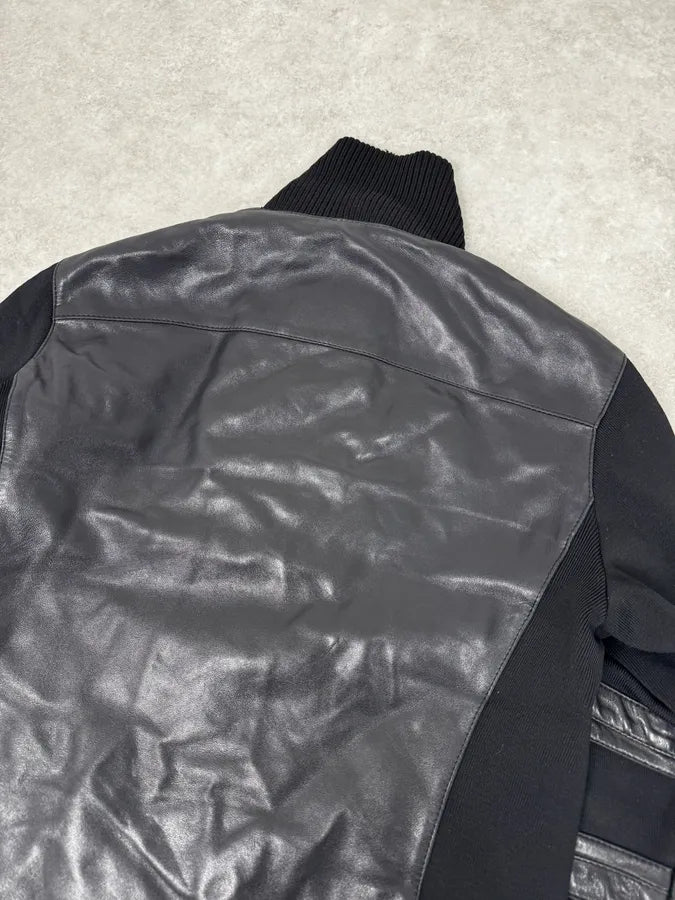 2000s Prada Hybrid Premium Biker Leather Jacket tPuZiXS 6