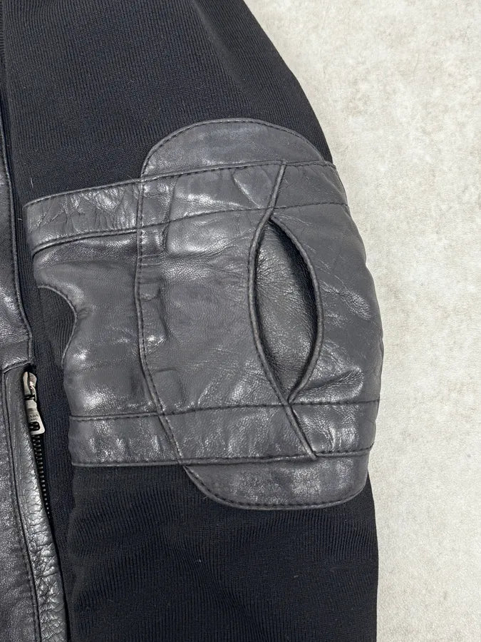 2000s Prada Hybrid Premium Biker Leather Jacket tPuZiXS 8
