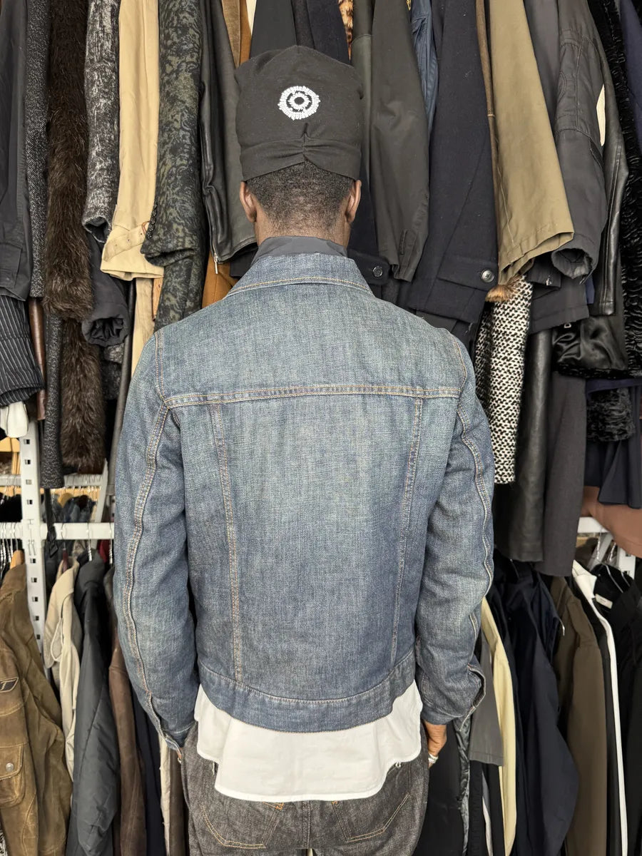 2000s Prada Inner Padding Blue Denim Jacket VoKmKVD 2