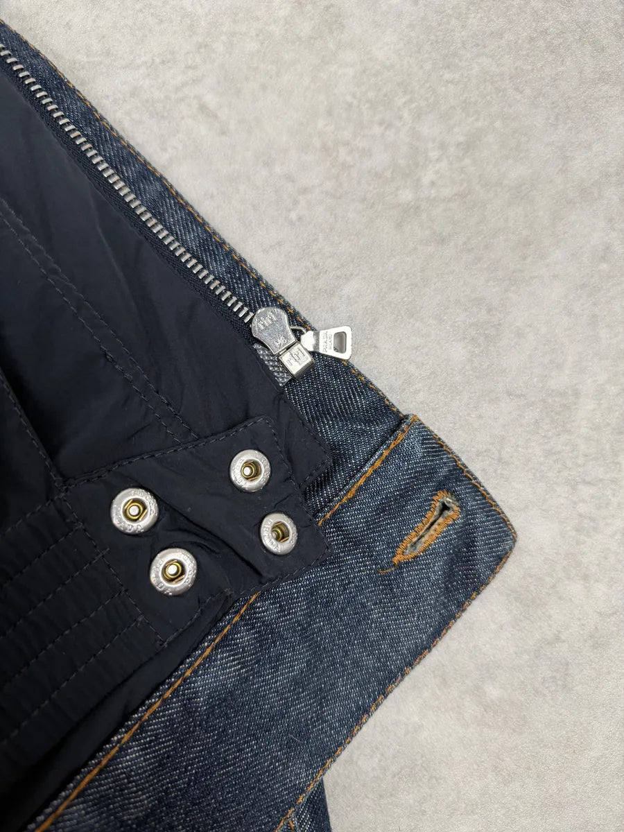 2000s Prada Inner Padding Blue Denim Jacket VoKmKVD 6