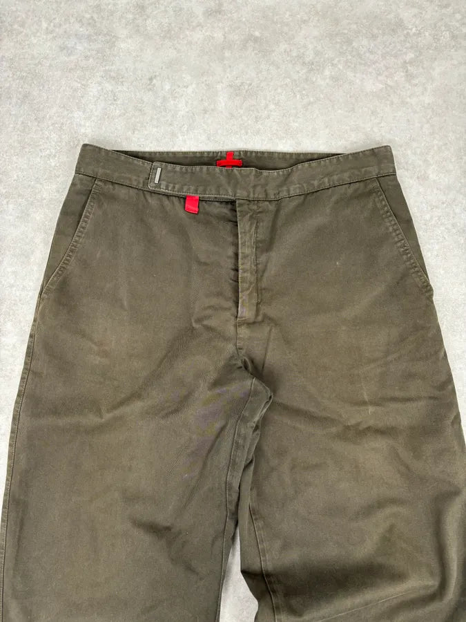 2000s Prada Khaki Green Cozy Pants DtrZmSk 4