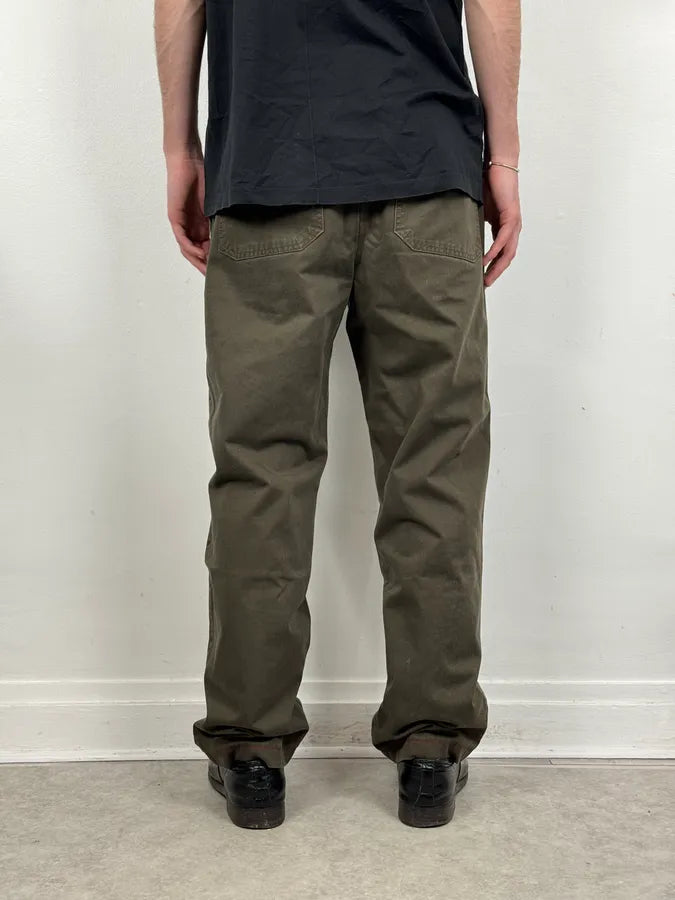 2000s Prada Khaki Green Cozy Pants DtrZmSk 3