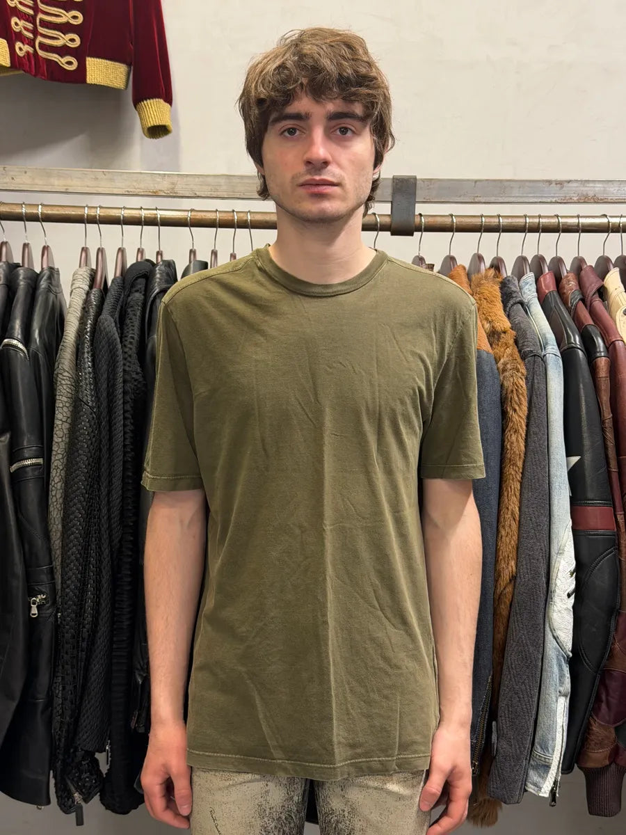 2000s Prada Khaki Minimalist T-Shirt UpjlnxY 1