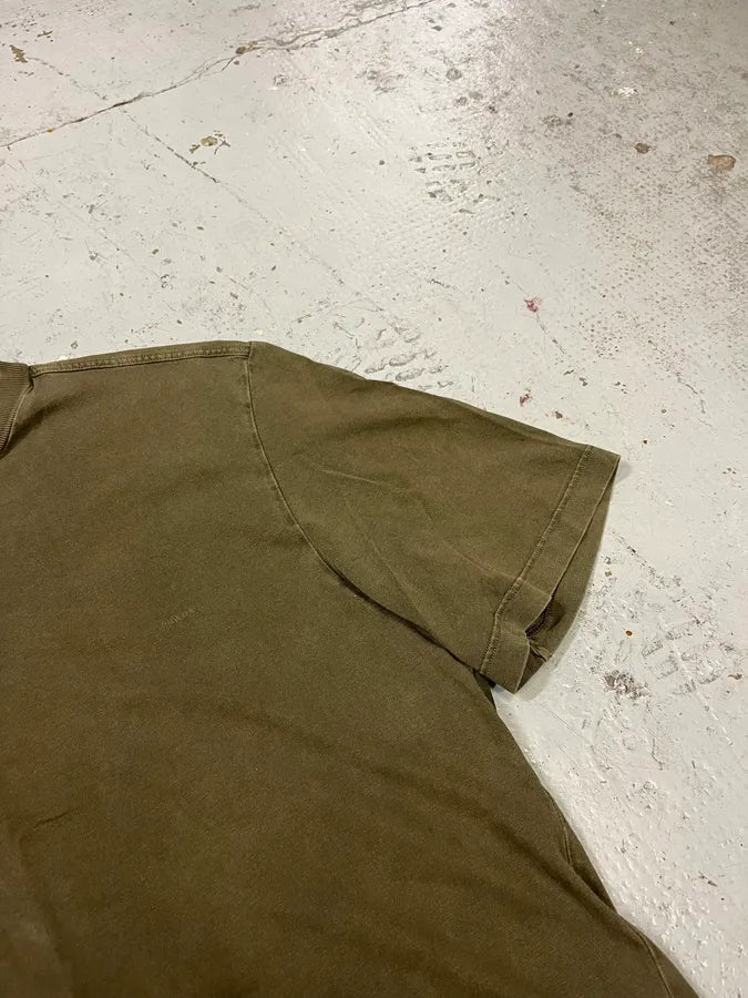 2000s Prada Khaki Minimalist T-Shirt UpjlnxY 4