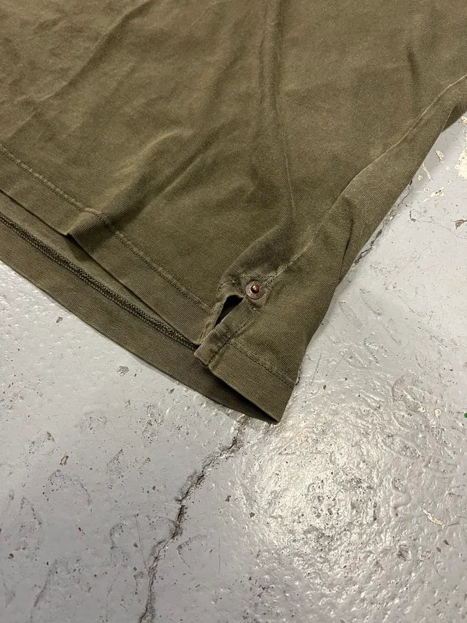 2000s Prada Khaki Minimalist T-Shirt UpjlnxY 5