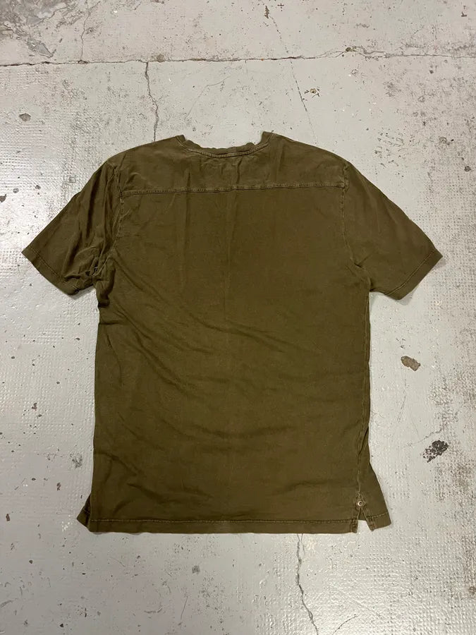2000s Prada Khaki Minimalist T-Shirt UpjlnxY 6