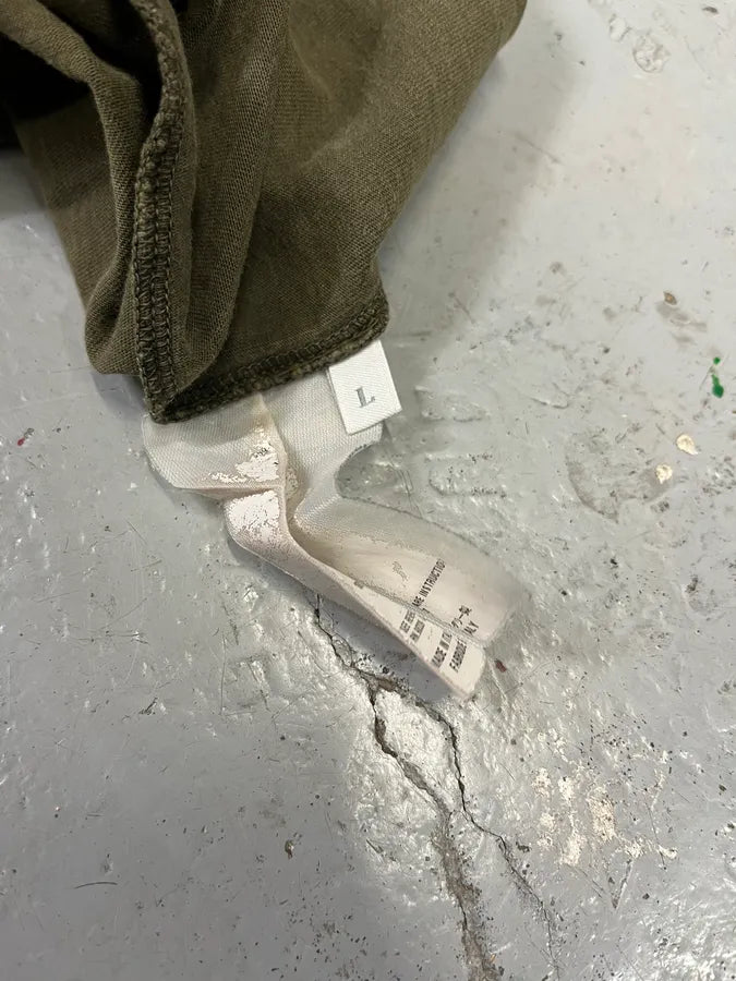 2000s Prada Khaki Minimalist T-Shirt UpjlnxY 8