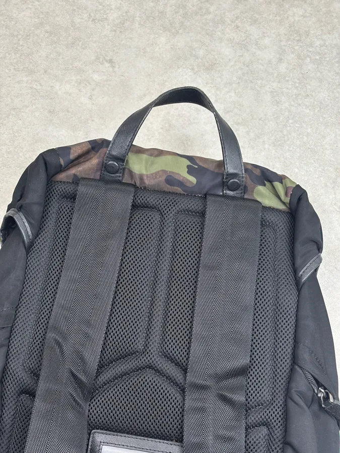 2000s Prada Khaki Nylon Camo Military Backpack fudDbTm 8