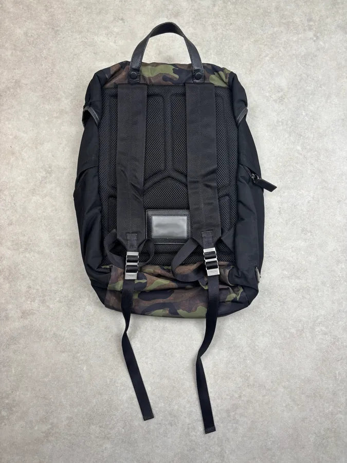 2000s Prada Khaki Nylon Camo Military Backpack fudDbTm 7