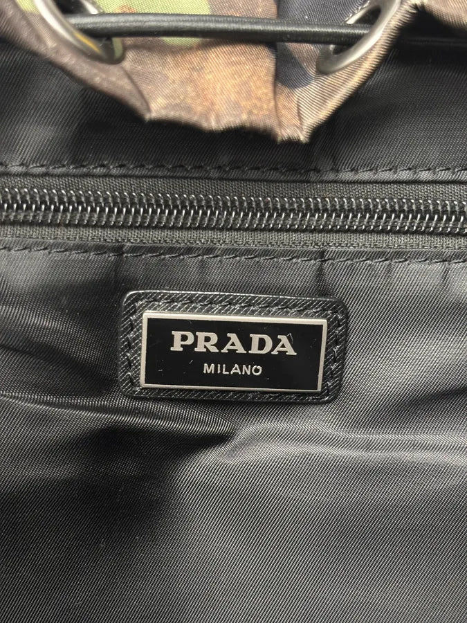 2000s Prada Khaki Nylon Camo Military Backpack fudDbTm 17