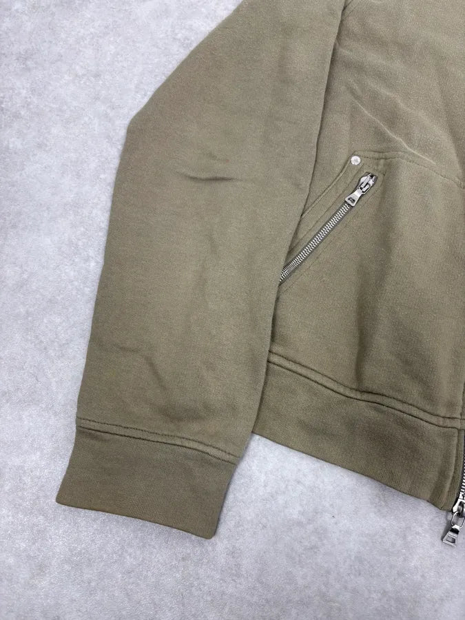2000s Prada Olive Green Cozy Zip-Up Jacket RExaKav 7