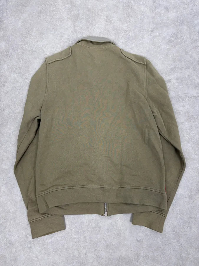 2000s Prada Olive Green Cozy Zip-Up Jacket RExaKav 5