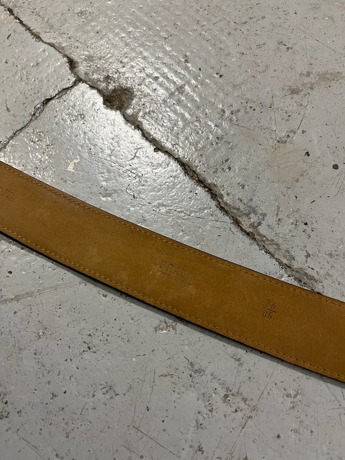 2000s Prada Leopard Pony Hair Leather Belt QqtzFJJ 6