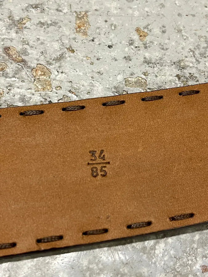 2000s Prada  Leopard Pony Hair Leather Belt mzSfgDs 8