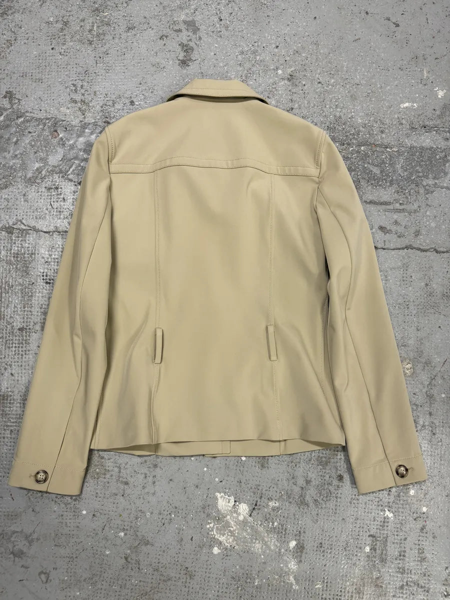 2000s Prada Light Beige Buttoned Classy Jacket FnIOvmW 5