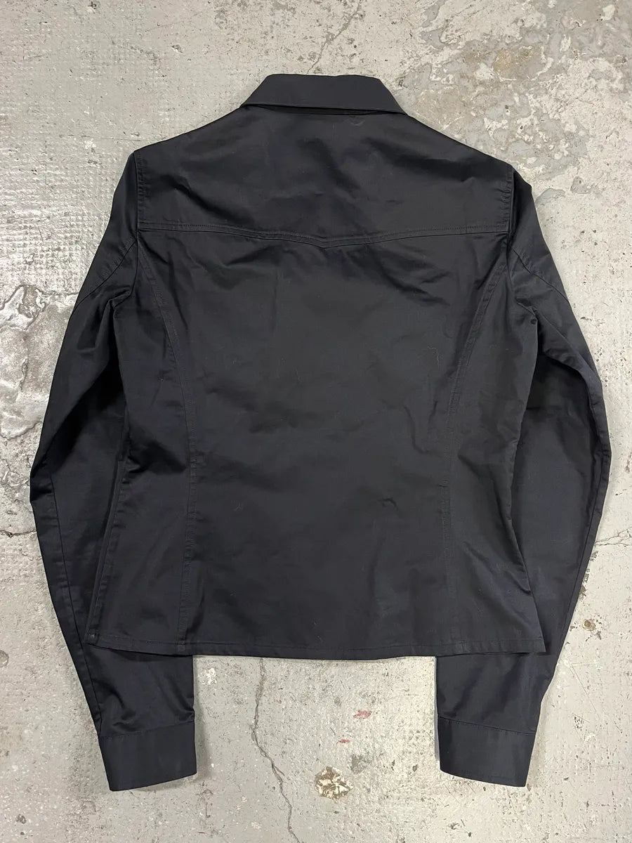2000s Prada Light Black Buttoned Jacket (S/M) lgAwzYd 1
