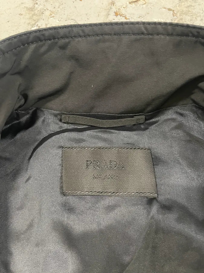2000s Prada Light Black Jacket (S) KErYmPC 8