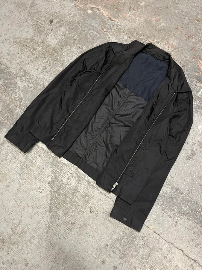 2000s Prada Light Black Nylon Coach Jacket (M) GXrrUSC 2