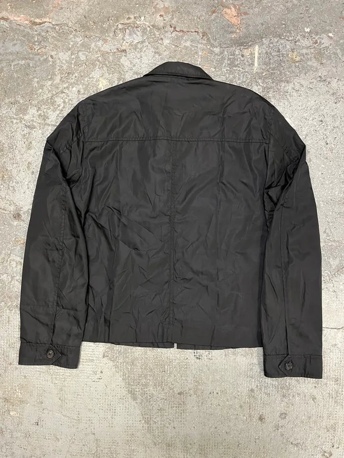 2000s Prada Light Black Nylon Coach Jacket (M) GXrrUSC 6