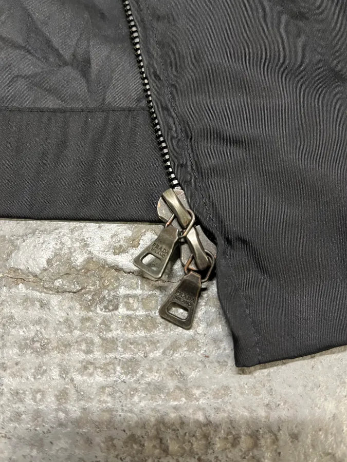 2000s Prada Light Black Nylon Coach Jacket (M) GXrrUSC 8