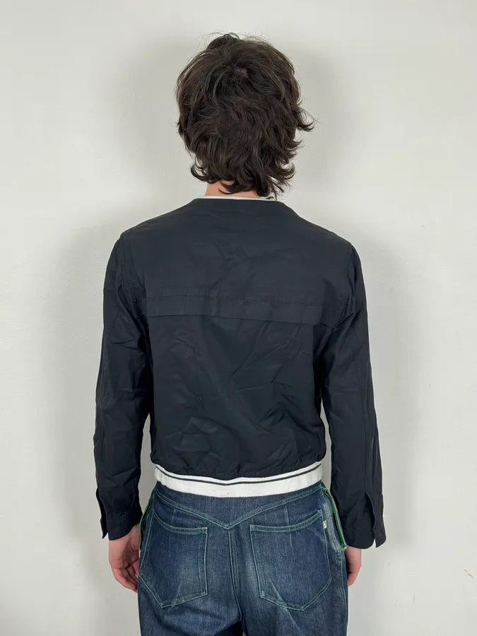 2000s Prada Light Nylon Navy Obscure Bomber Jacket aYCHOiG 2