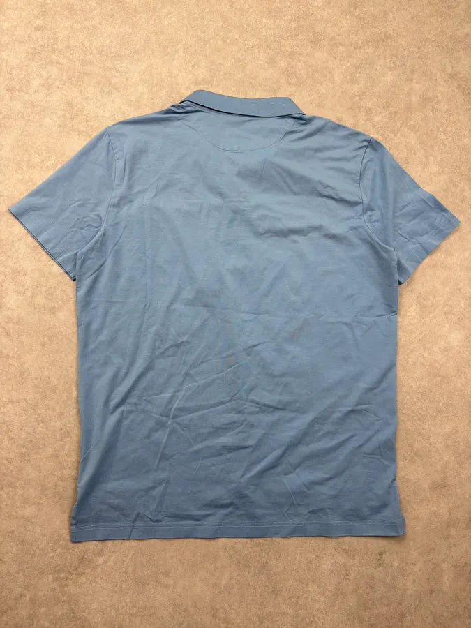 2010s Prada Light Blue Logo Pocket Polo Shirt neInkbg 5