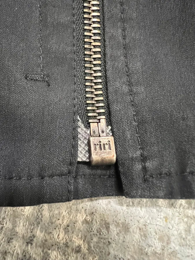 2000s Prada Light Minimalistic Black Navy Buttoned Jacket (L) 7