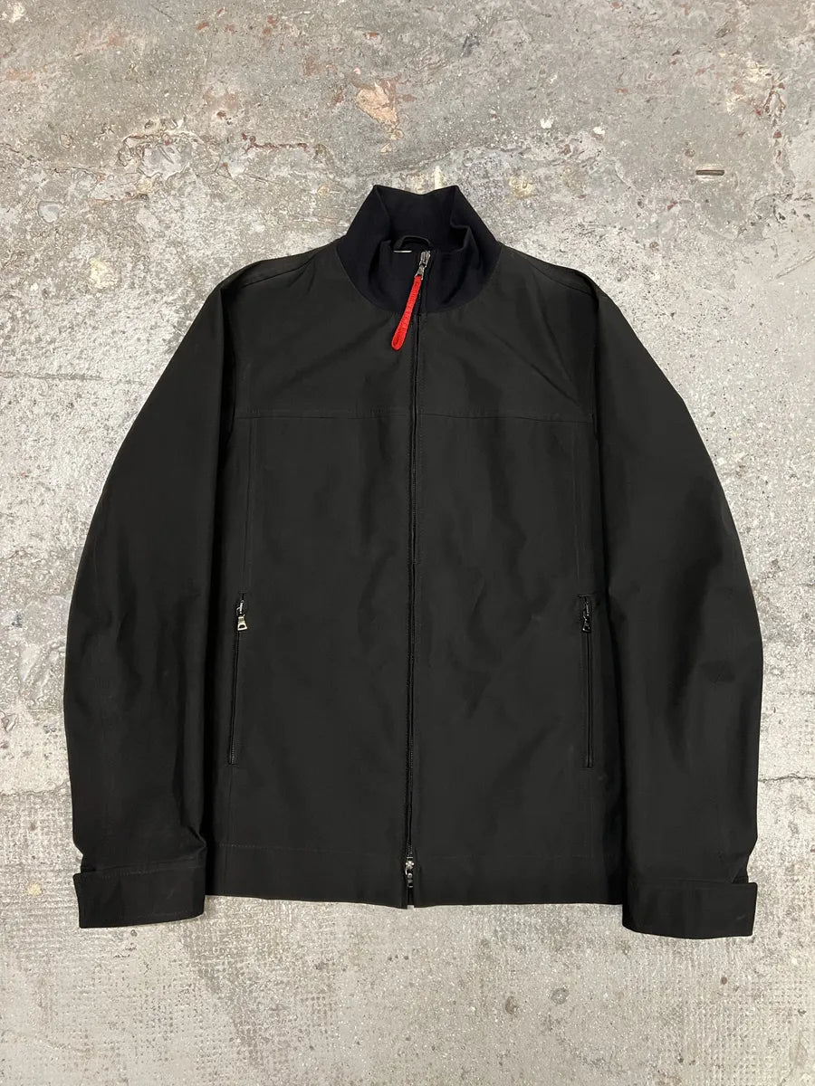 2000s Prada Light Tactical Black Nylon Gore-Tex Jacket (M) 0