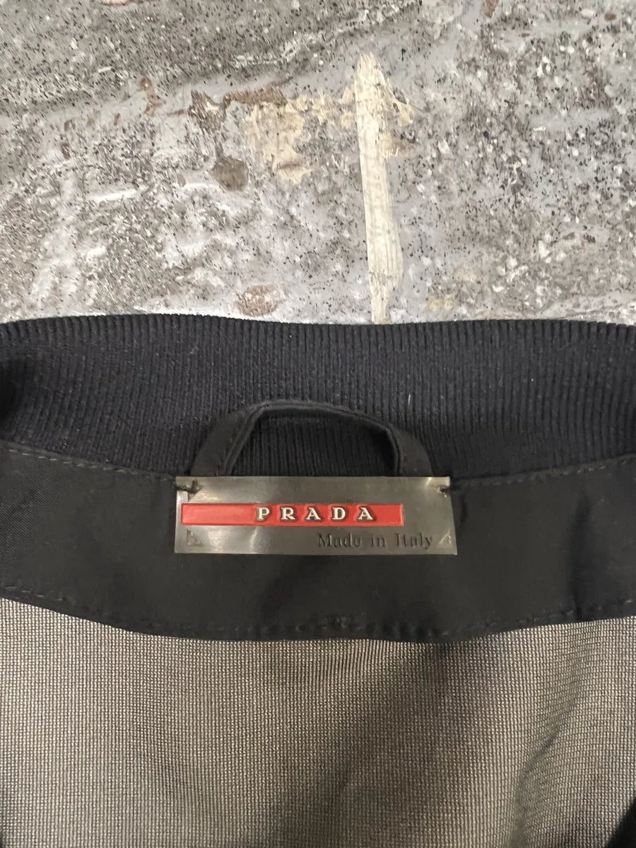 2000s Prada Light Tactical Black Nylon Gore-Tex Jacket (M) 8