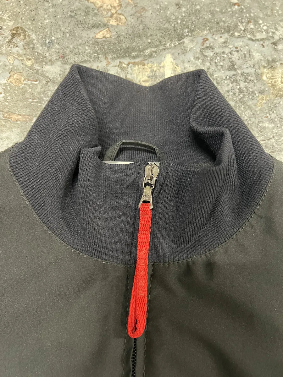 2000s Prada Light Tactical Black Nylon Gore-Tex Jacket (M) 9