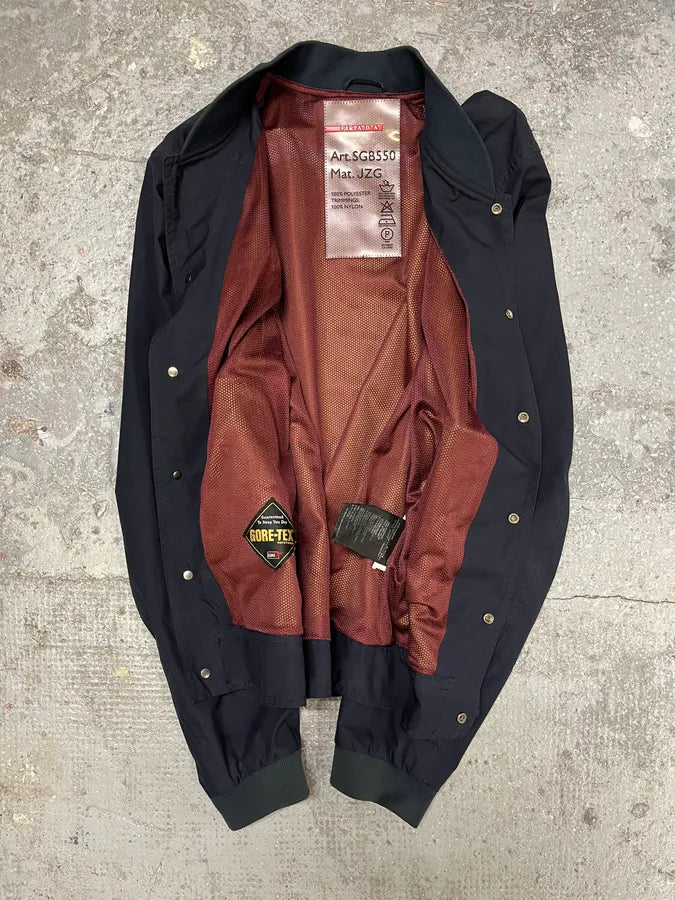 2000s Prada Light Tactical Gore-Tex Navy Jacket (M/L) ImhMFzU 5