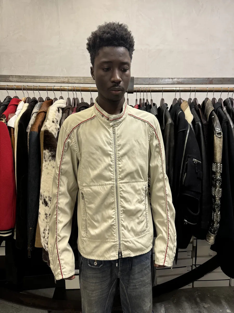 2000s Prada Linea Rossa Beige Nylon Tactical Jacket JXBYLjG 1