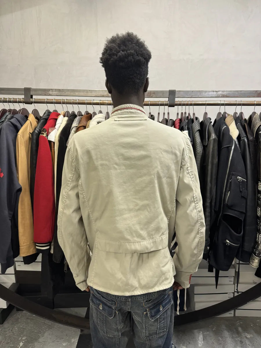 2000s Prada Linea Rossa Beige Nylon Tactical Jacket JXBYLjG 2